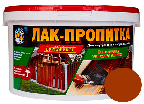 Лак-пропитка, цвет красное дерево, 10 л